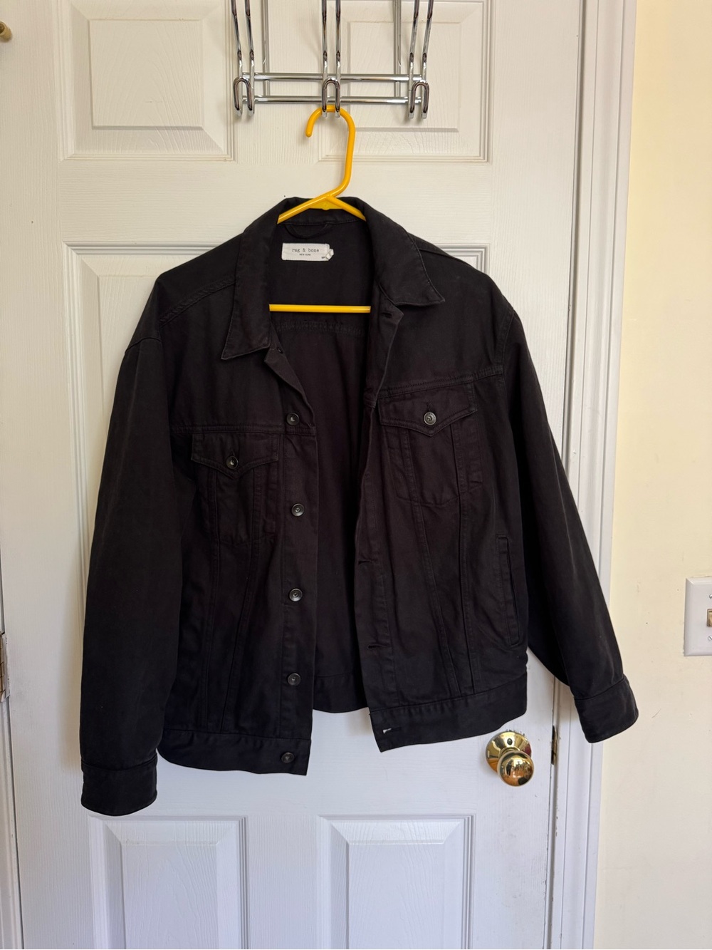 rag & bone black jean jacket